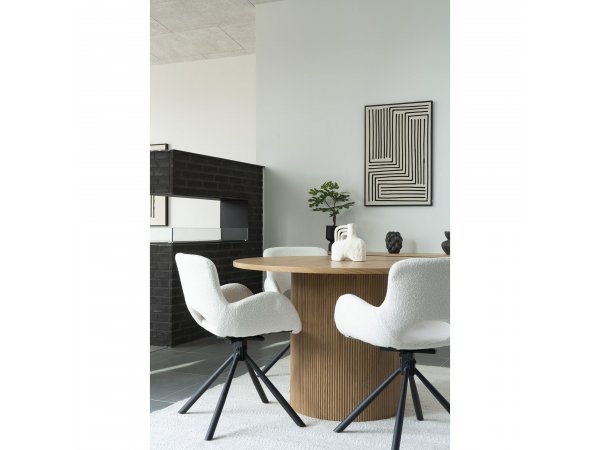 Jídelní stůl Boavista, kulatý, přírodní, Ø 120×75 cm – House Nordic