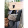 Kulatý podsedák z pravé ovčí kůže, barva mushroom, Ø35 cm – House Nordic