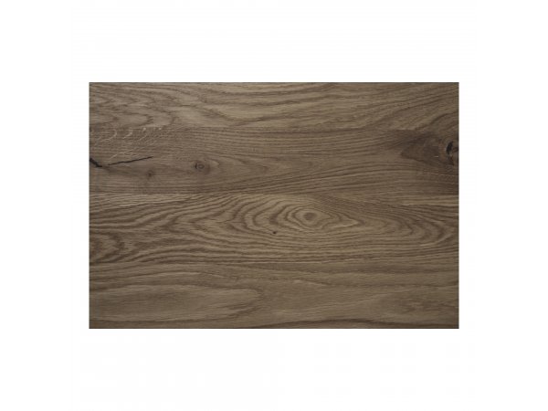 Kávový stolek Lignano, dub kouřový, černá kovová podnož, 70×70×75 cm – House Nordic