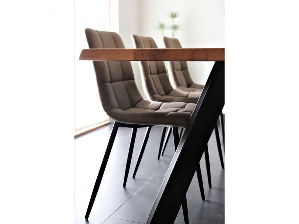 Jídelní židle Middelfart, mikrovlákno, světle hnědá – House Nordic