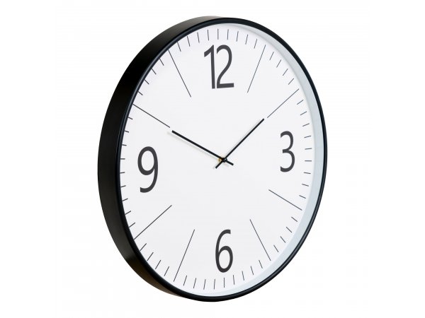 Nástěnné hodiny Biel, černobílé, Ø51 cm – House Nordic