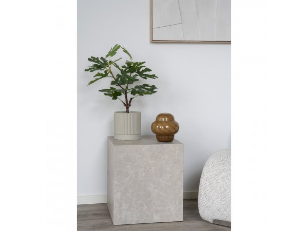 Váza skleněná, hnědá, Ø16,5×17 cm - House Nordic