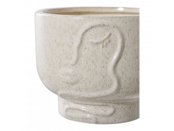 Květináč keramika, béžový, Ø15×12 cm – House Nordic