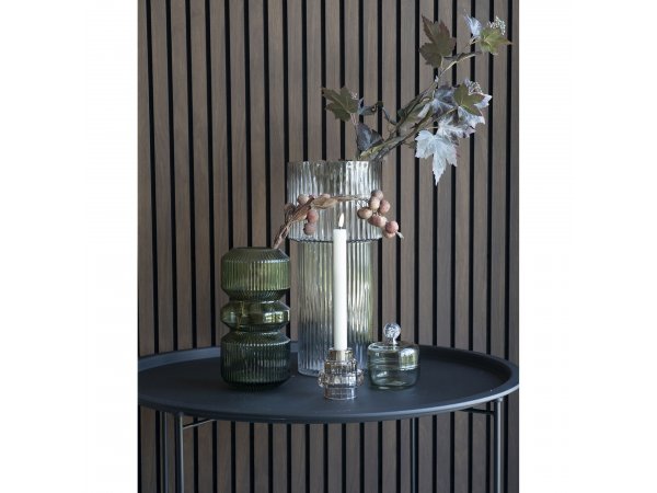 Váza, ručně foukané sklo, čirá, Ø17,5×40 cm – House Nordic