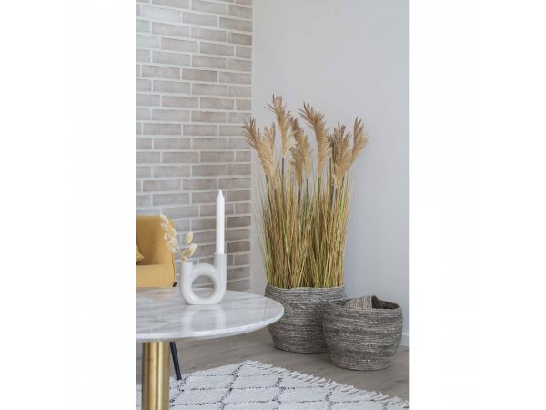 Košíky Tivoli, 3 ks, šedé, ø 24/29/33 × 22/26/30 cm – House Nordic