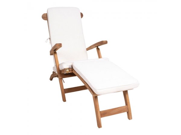 Arrecife podsedák pro lehátko, bílý, bavlna – House Nordic