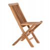 VÝPRODEJ: Dětská zahradní židle Toledo, skládací, teak, 42×31×58 cm 2 kusy – House Nordic