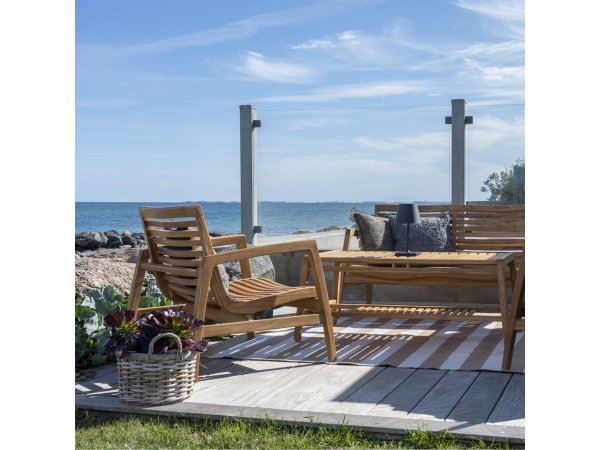 Koberec Pina, recyklovaný PET, béžový/off-white, 200×300 cm – House Nordic