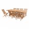 Zahradní set Volos & Toledo, přírodní teak, pro 8 osob – House Nordic