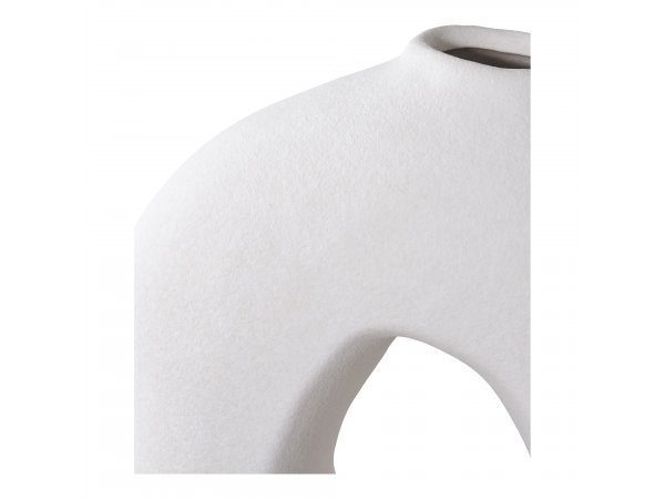 Váza, keramická, bílá, 24×10,5×27,8 cm – House Nordic