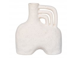 Váza keramická, béžová, 8×18,5×19,5 cm – House Nordic