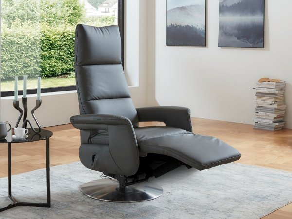 Kožené polohovací televizní křeslo SWITCH BALANCE 1