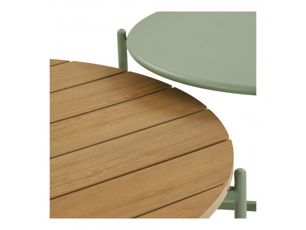 Zahradní sedací souprava Novella, šedá/zelená, včetně polštářů – House Nordic