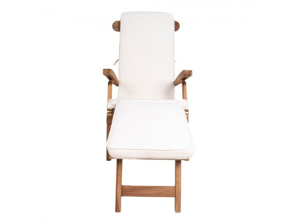 Arrecife podsedák pro lehátko, bílý, bavlna – House Nordic