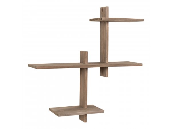 Gavi nástěnná police, borovice, přírodní, 55×15×55 cm – House Nordic