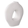 Váza, keramická, bílá, 24×10,5×27,8 cm – House Nordic