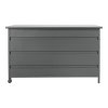 Úložný zahradní box Cassis, hliník, šedý, 130×60×75 cm – House Nordic