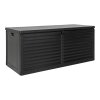 Úložný box Dubrovnik, plast, černý, 146,5×61×64,5 cm – House Nordic