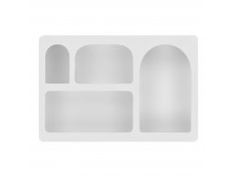 Bryne nástěnná polička, bílá, 60×13×40 cm – House Nordic