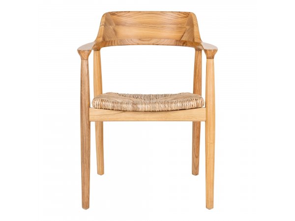 Jídelní židle Getafe, přírodní, banánový list a dřevo Sungkai – House Nordic