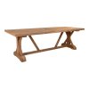 Zahradní stůl Volos, masivní teak, přírodní, 240×100×75 cm – House Nordic