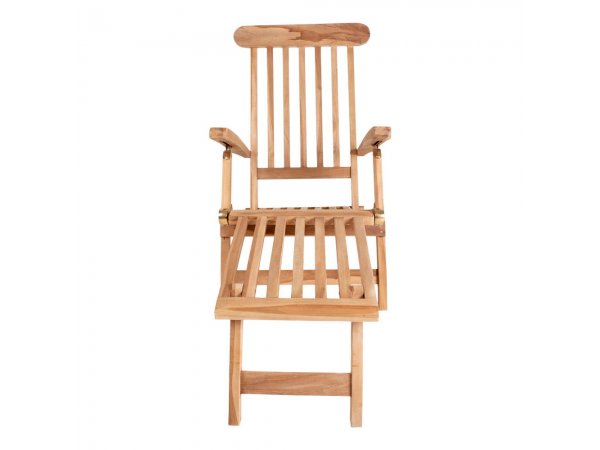 Zahradní lehátko Arrecife, teakové dřevo, nastavitelná opěrka, 150×60×95 cm – House Nordic