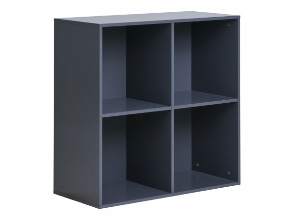 Horne nástěnná polička, tmavě šedá, 69×30×69 cm – House Nordic