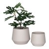 Květináče Trofa, sada 2 ks, kovové, písková, Ø20/25 cm – House Nordic