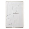 Obraz Madeline Relief No.1, bílý, 60×90 cm – House Nordic