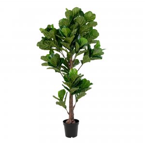 Umělá rostlina Fiddle Leaf, zelená, 93×81×190 cm – House Nordic