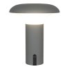 Stolní LED lampa Ramsey, šedá/matná, Ø17×21 cm – House Nordic