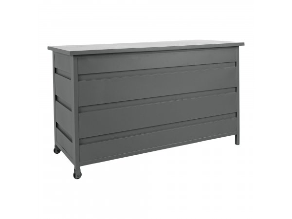 Úložný box Cassis, hliník, šedý, 160×82×85 cm – House Nordic