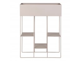 Květináč Rabo, kovový, 3 police, pískový, 25×60×80 cm – House Nordic