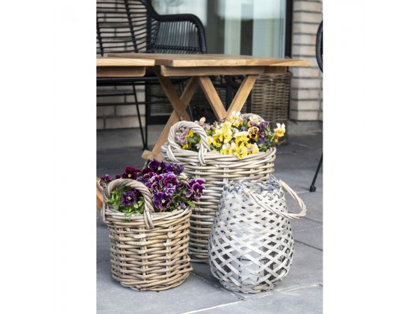 Caor koše, přírodní kubu ratan, sada 4 ks – House Nordic