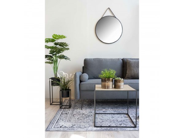 Květináče Marla, sada 2 ks, ocel, černé, Ø17/19,5 × 31/50,5 cm – House Nordic