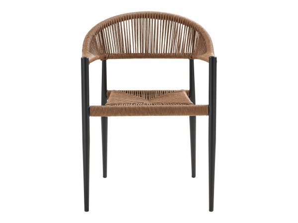 Zahradní židle Canari, přírodní ratan, černý rám – House Nordic