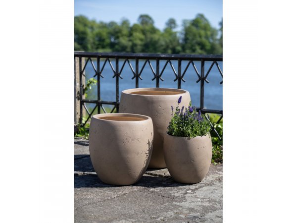 Sada květináčů Beckley, hnědé, Ø 32/44/54 cm – House Nordic