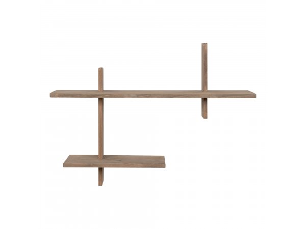 Ovada nástěnná police, borovice, přírodní, 60×15×44 cm – House Nordic