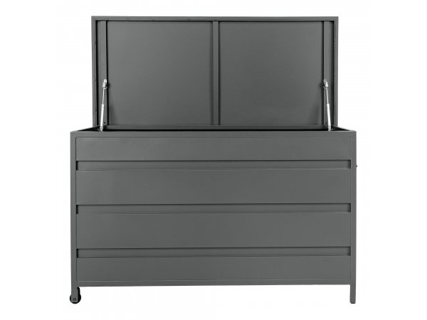 Úložný box Cassis, hliník, šedý, 160×82×85 cm – House Nordic
