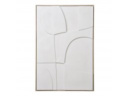 Obraz Madeline Relief No.2, bílý, 60×90 cm – House Nordic