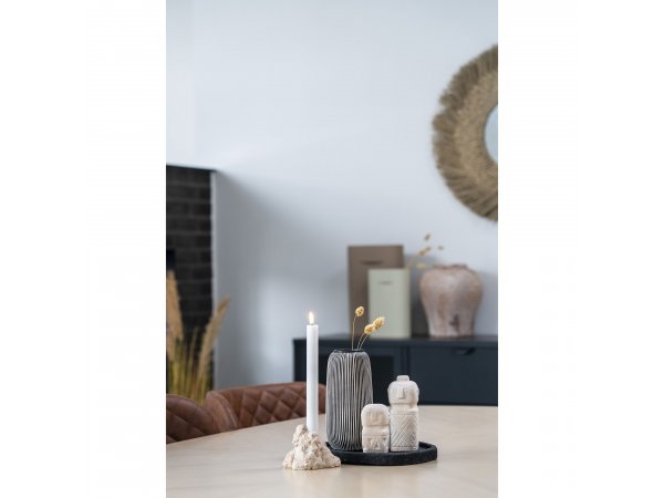 Váza keramická, černobílá, Ø9,5×20 cm – House Nordic