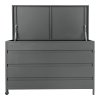 Úložný zahradní box Cassis, hliník, šedý, 130×60×75 cm – House Nordic