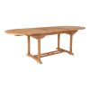 Rozkládací zahradní jídelní stůl Salamanca, teak, přírodní, 180/240×90×75 cm – House Nordic