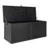 Úložný box Dubrovnik, plast, černý, 146,5×61×64,5 cm – House Nordic