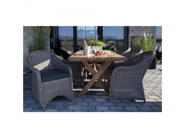 Zahradní stůl Murcia, teak, přírodní, 200×90×75 cm – House Nordic