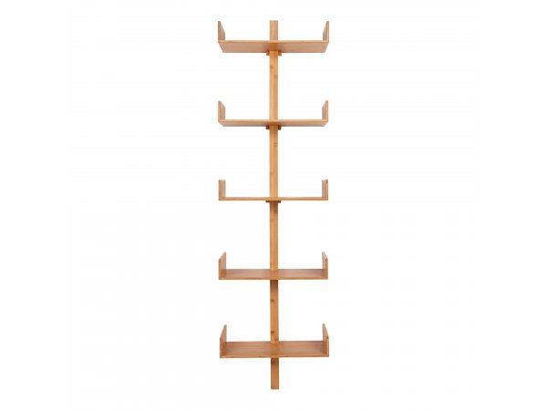 Villa nástěnná police, bambus, přírodní, 50×25×180 cm – House Nordic