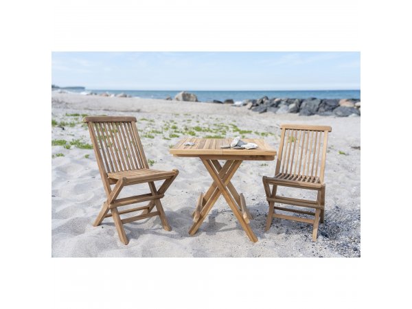 Dětská zahradní židle Toledo, skládací, teak, 42×31×58 cm – House Nordic