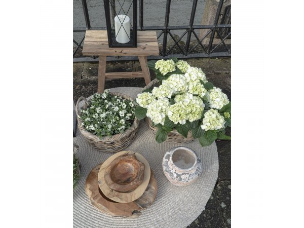 Kulatý koberec Menorca, pískový, Ø 120 cm – House Nordic