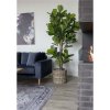 Umělá rostlina Fiddle Leaf, zelená, 93×81×190 cm – House Nordic