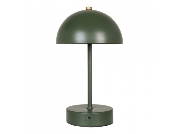 Stolní lampa Holt, kovová, zelená/mosazná – House Nordic